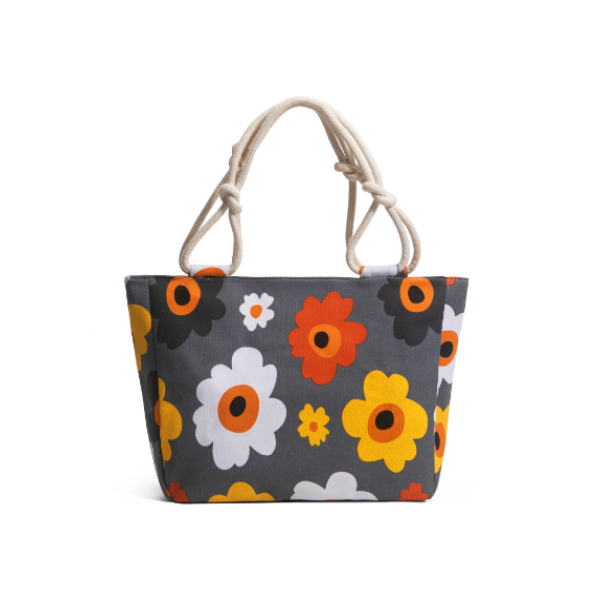 Summer Blooms soft canvas bag