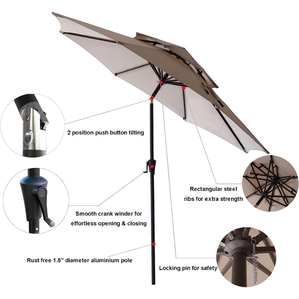 11FT pation umbrella